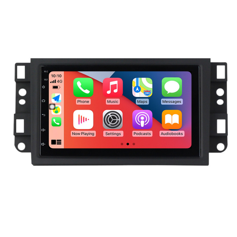 Autoradio tactile GPS Bluetooth Android & Apple Carplay Hyundai Santa Fe  I30 de 2006 à 2008 + caméra de recul