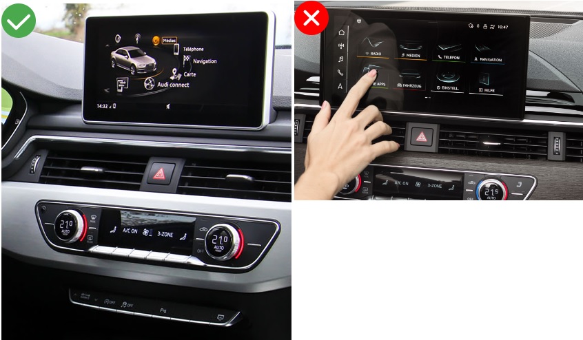 Android Auto & Apple Carplay Audi A5 B9 Boitier Adaptateur Sans Fil Wifi  USB Module Pour Ecran Autoradio Voiture D'origine
