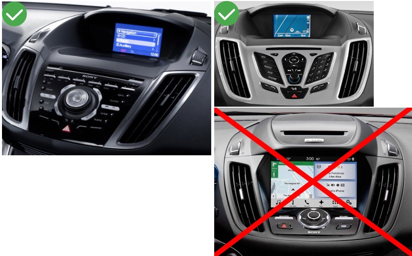 Autoradio Gps Ford Kuga de 2013 à 2019