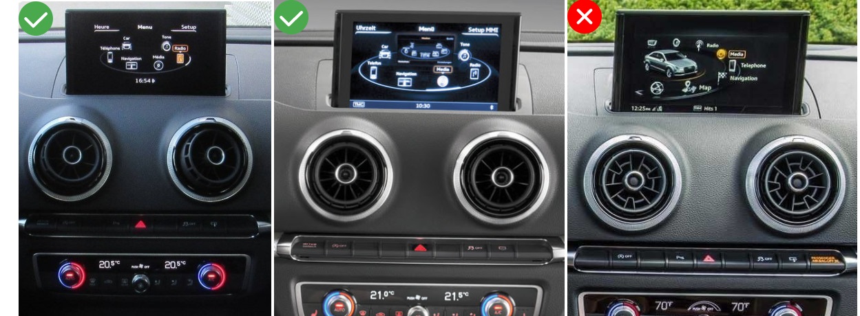Écran d'autoradio stéréo automatique pour Audi A3, 8P, S3, RS3